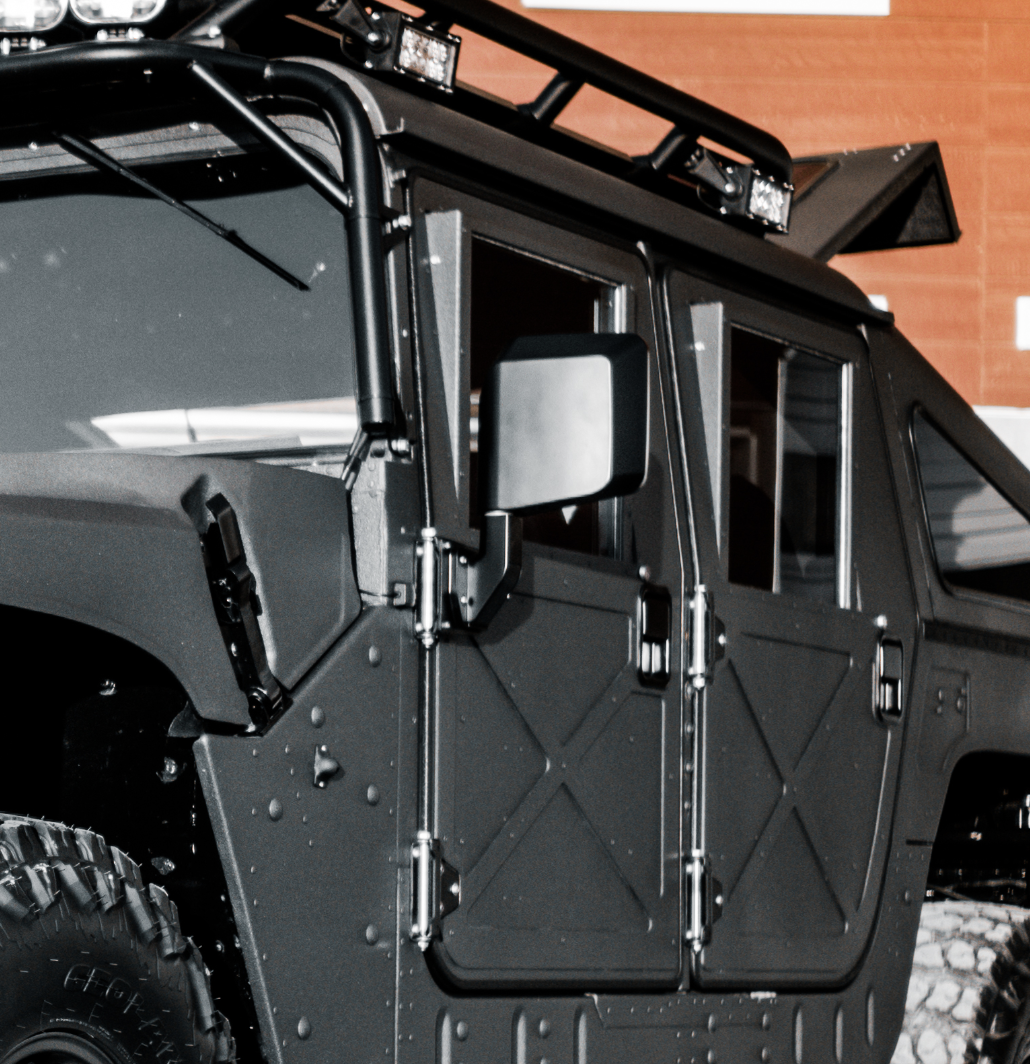 HMMWV(通称ハマー)サイドミラー 米軍車両HMMWV未使用箱入りミラーに